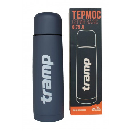 Термос Tramp Basic 0,75 литра серый.