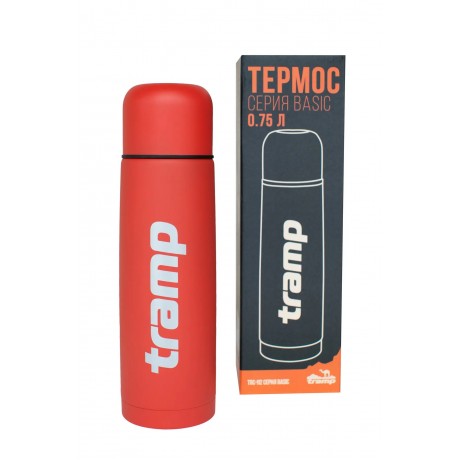 Термос Tramp Basic 0,75 литра красный.